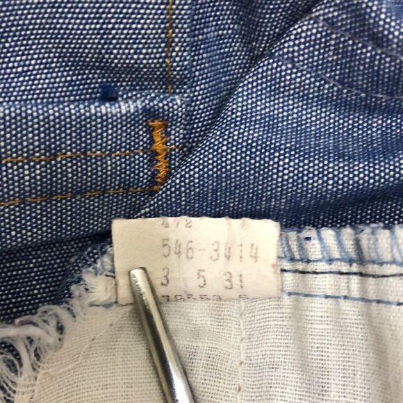 Vintage Levi’s 546 Orange Tab 32x29 “Jeans For Gentlemen” Flares Made In USA - Picture 7 of 13